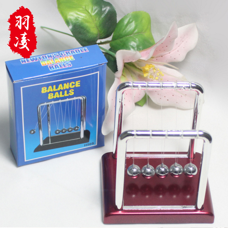 Оптовый маятниковый мяч Ньютона, хаотичный маятник, металлические изделия, креативные украшения, пластиковый маятник Ньютона