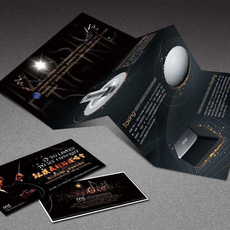 Publicity leaflet color page instructions printing product binding folding color brochure picture album instructions