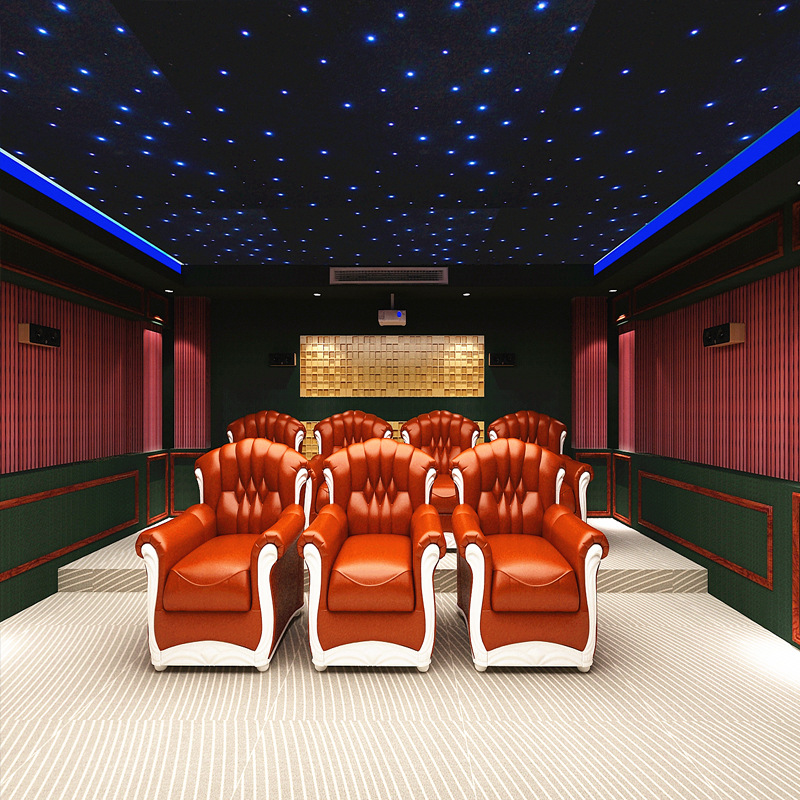 Manufacturer Double-Head Starry Sky Meteor Integrated Light Source Machine 32W Flashing Fiber Optic Machine Rf App Bluetooth Voice Control Rgbw