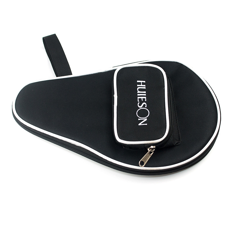 Hui Sheng Single-Pack Gourd-Shaped Table Tennis Racket Case with Carrying Strap, Can Hold Three Balls, Protective Cover, Can Be Printed with Logo