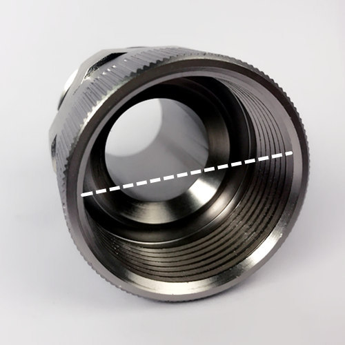 Refueling gun 360-degree rotary union variable diameter oil pipe movable joint 6 minutes 1 inch internal and external thread stainless steel