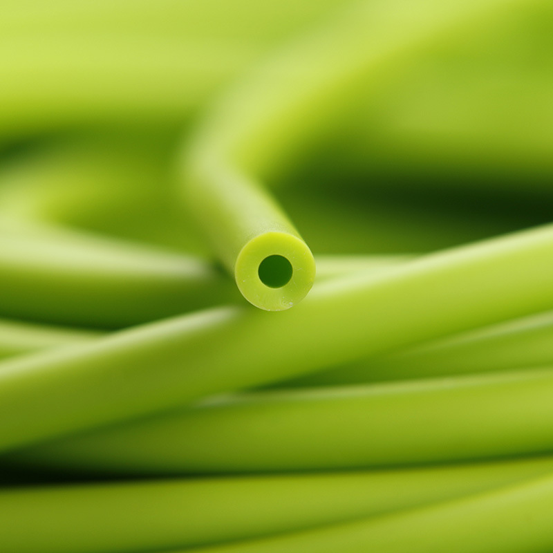 2040 fluorescent green 1636 hollow latex tube slingshot rubber band rebound fast power toy 1.6*3.6