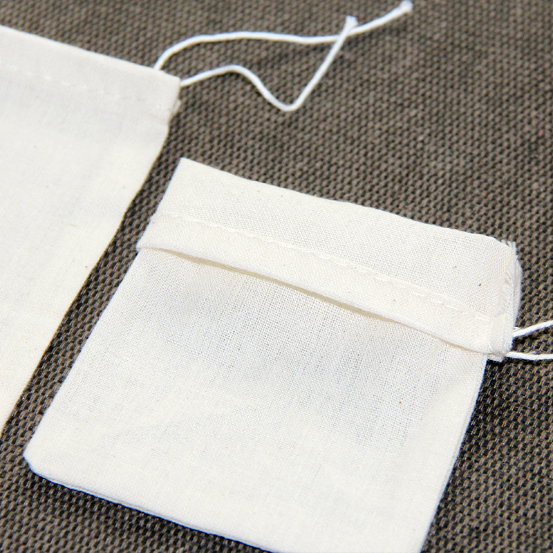 Spot 8*10cm drawstring beam cotton yarn bag decocting bag seasoning halogen bag filter slag bag wholesale