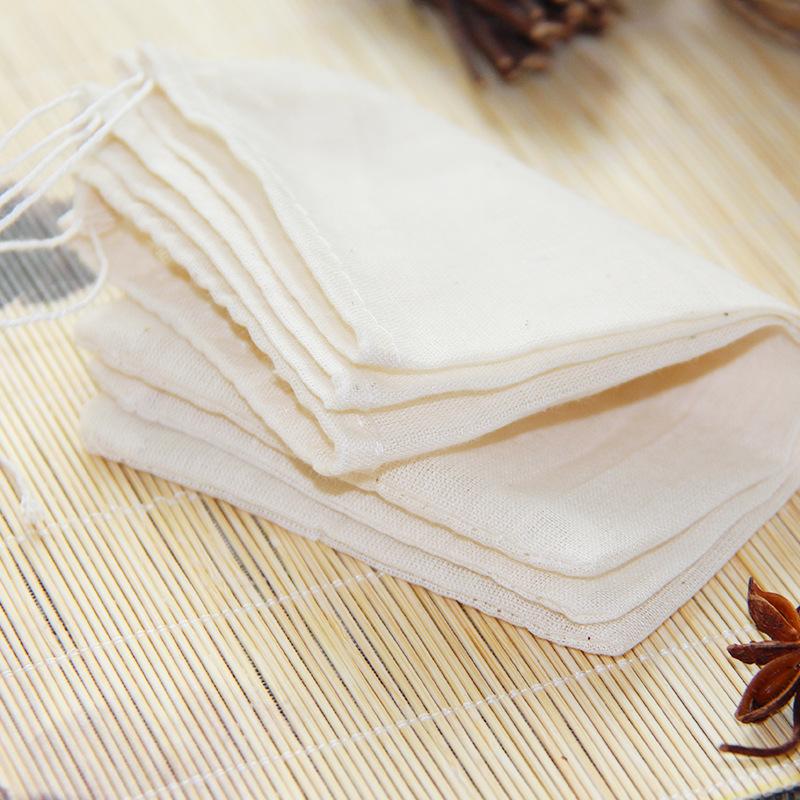 10 * 15cm cotton yarn bag hot pot braised slag bag medium and large fried medicine soup bag bamboo charcoal bag factory wholesale