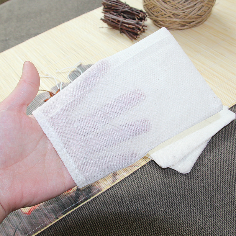 10 * 15cm cotton yarn bag hot pot braised slag bag medium and large fried medicine soup bag bamboo charcoal bag factory wholesale