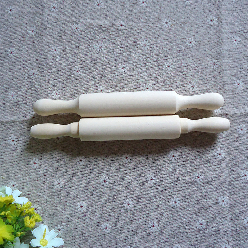 Factory supply Lotus Wood small size rolling pin wooden noodle stick mini wooden noodle stick children's toy rolling stick