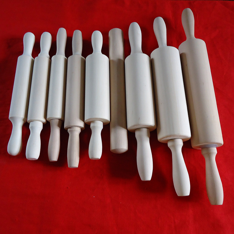 Factory supply Lotus Wood small size rolling pin wooden noodle stick mini wooden noodle stick children's toy rolling stick