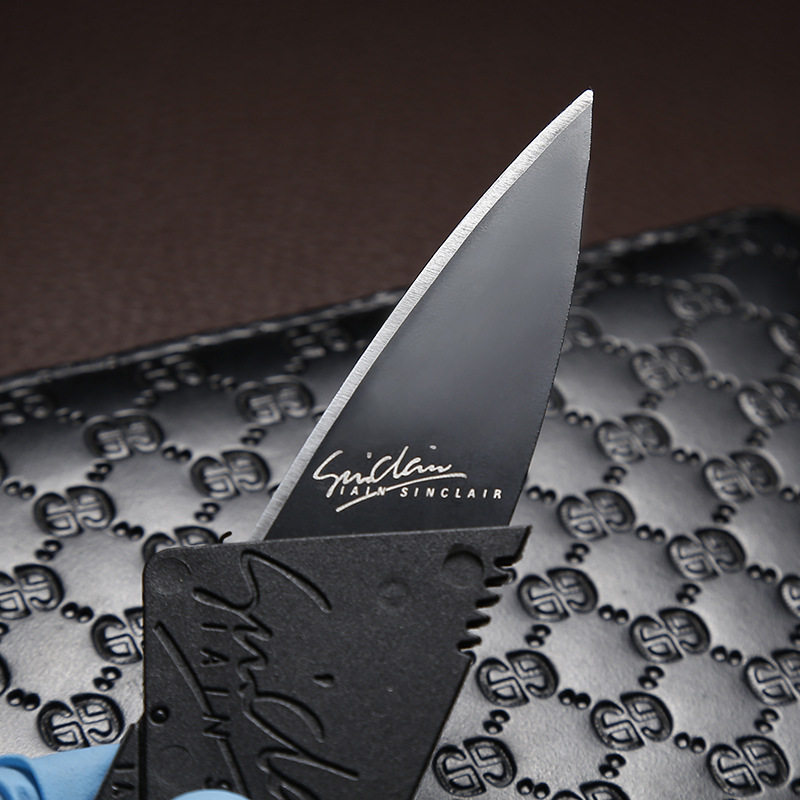 Credit Card Foldableing Knife Mini Business Card Knife Card Knife Fruit Knife Leather Supplies Tool Card Can Be Printed with Logo