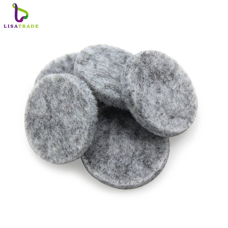 in stock stock round aromatherapy cotton/fiber cotton core can drop essential oil for 20/25/30MM aromatherapy pendant