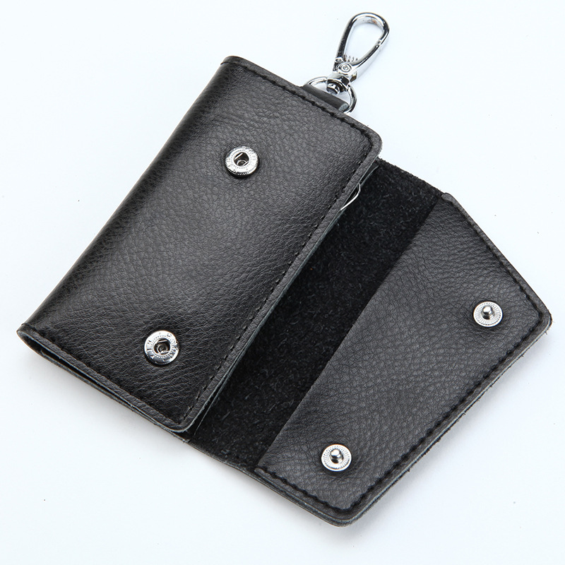 Genuine Cowhide Car Key Bag Manufacturer Wholesale Men's Key Cover Fashionable Women's Home Key Hanger