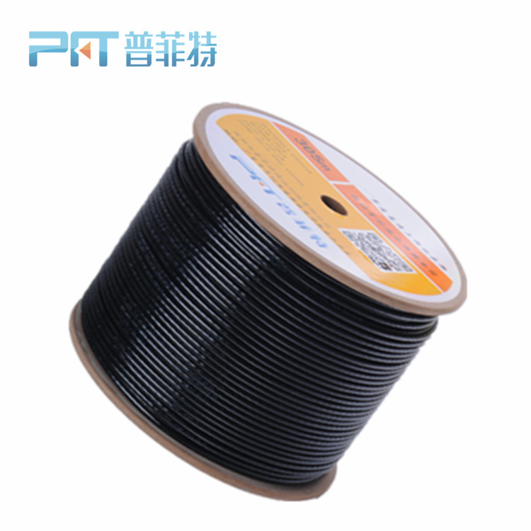 Shenzhen pufeite cat6 Super Six outdoor network cable 056 oxygen-free copper water-proof double-layer sheath network cable batch