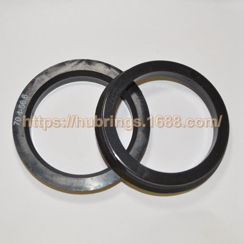 Plastic 66.6-57.1 Wheel Hub Center Hole Reducing Ring, Wheel Hub Center Hole Adjustment Sleeve, 4 Pieces Per Set
