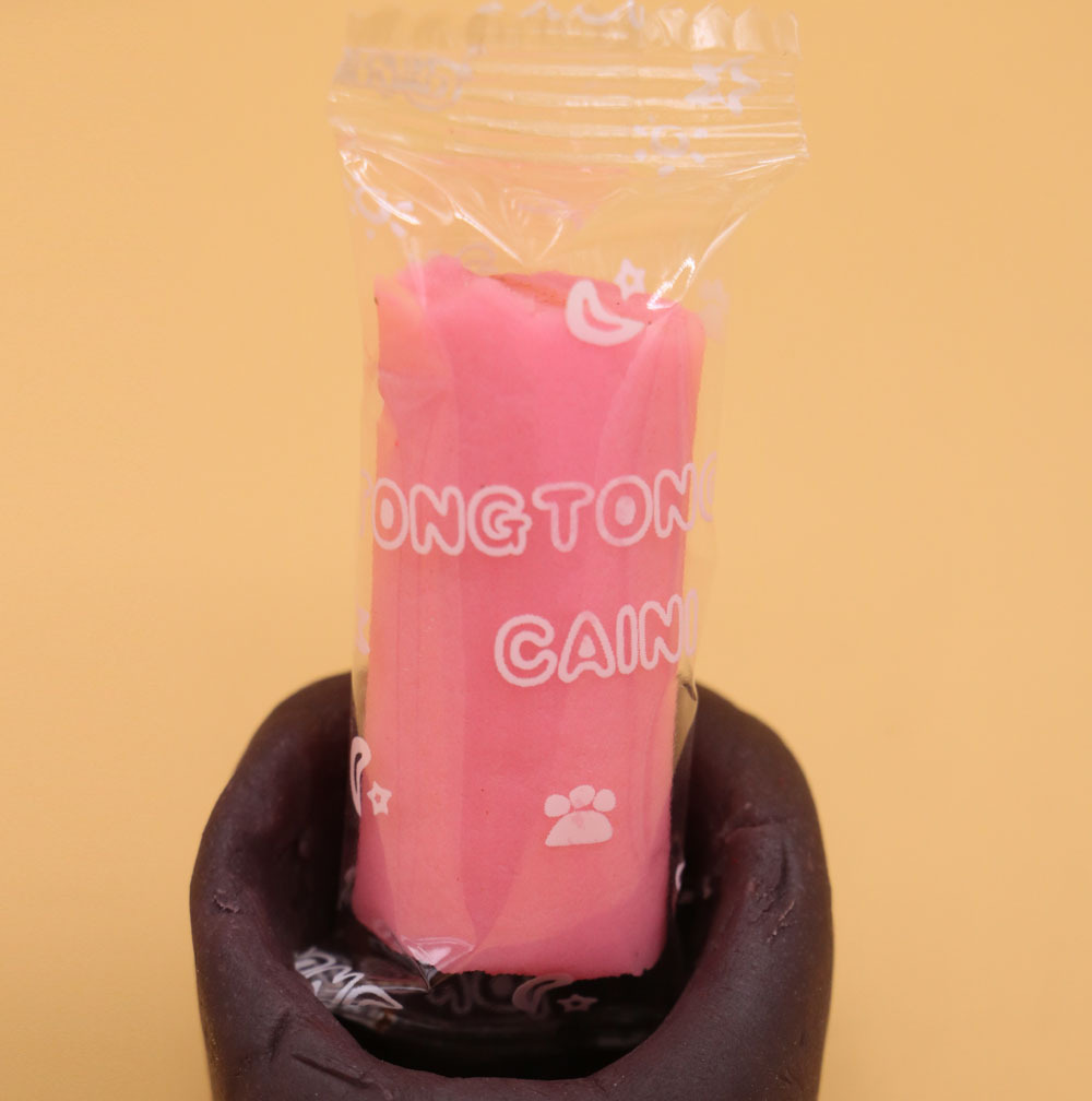 Self-produced candy paper packaging color mud strip processing gram weight flour Plasticine semi-finished products supplementary loading cycle