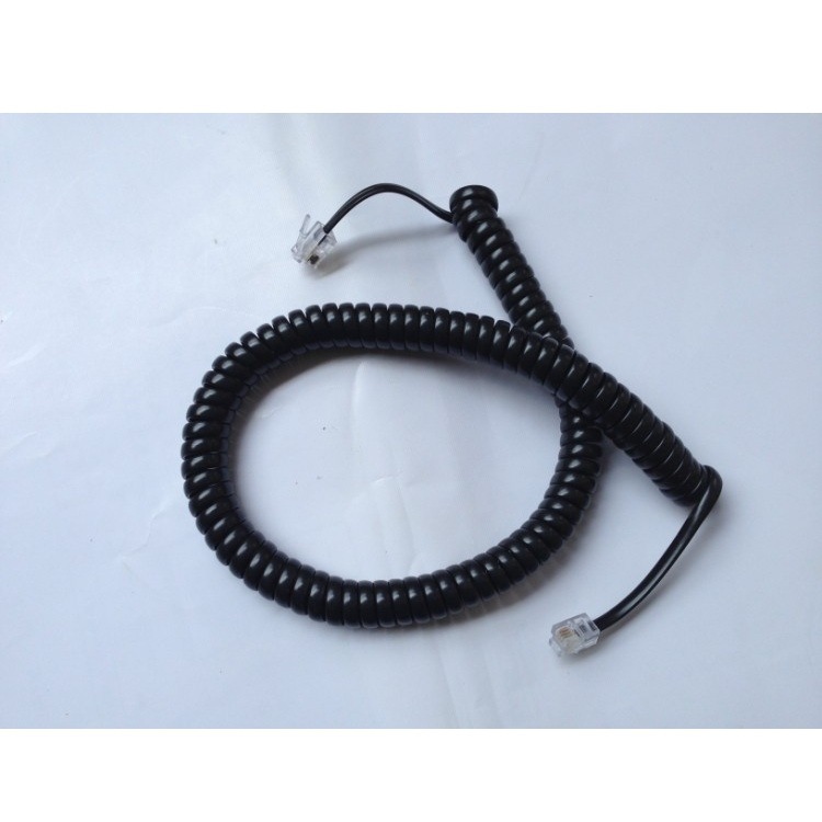 Telephone Handset Cord, Landline Spring Cord, Coiled Telephone Cord, Telephone Curve, Telephone Spiral Cord