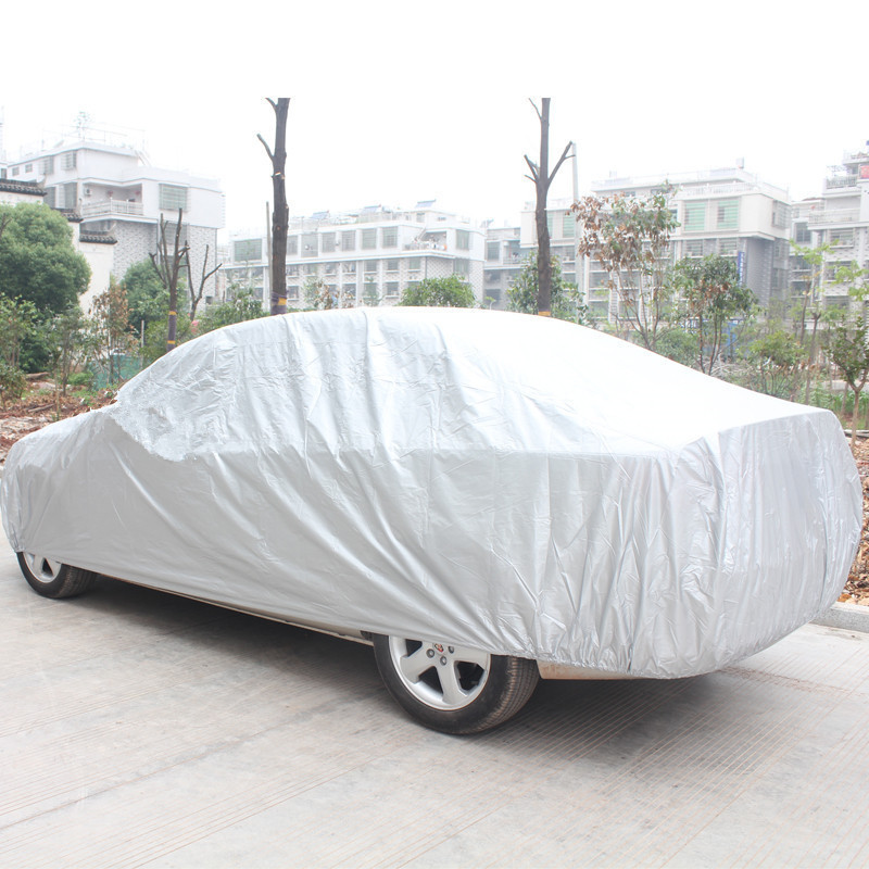 Cross-Border Car Clothing Single-Layer Peva Sunshade, Sun Protection, Uv Protection, Cooling Shell, Vacuum Compression Car Dust Cover