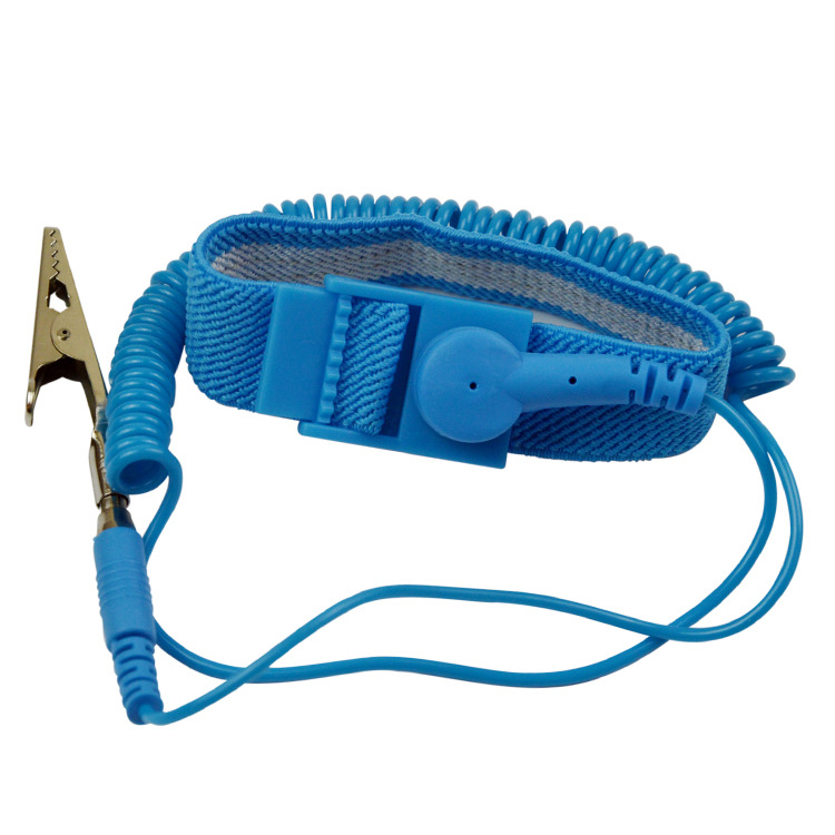 Factory Direct Sales Anti-Static Pvc Wired Wrist Strap Bracelet Electrostatic Strap Digitals
