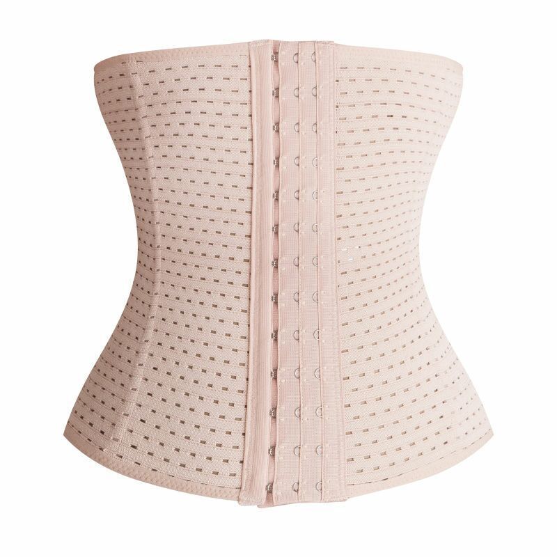 Abdominal Belt for Women after Childbirth, Waist Corset, Breathable Cut Out Plastic Belt, Three-Breasted Body Shaping Garment, Sports Girdle
