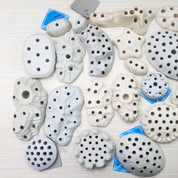 Декоративная подставка для аквариума, имитированные водные растения, керамическое основание, декоративная цветочная подложка