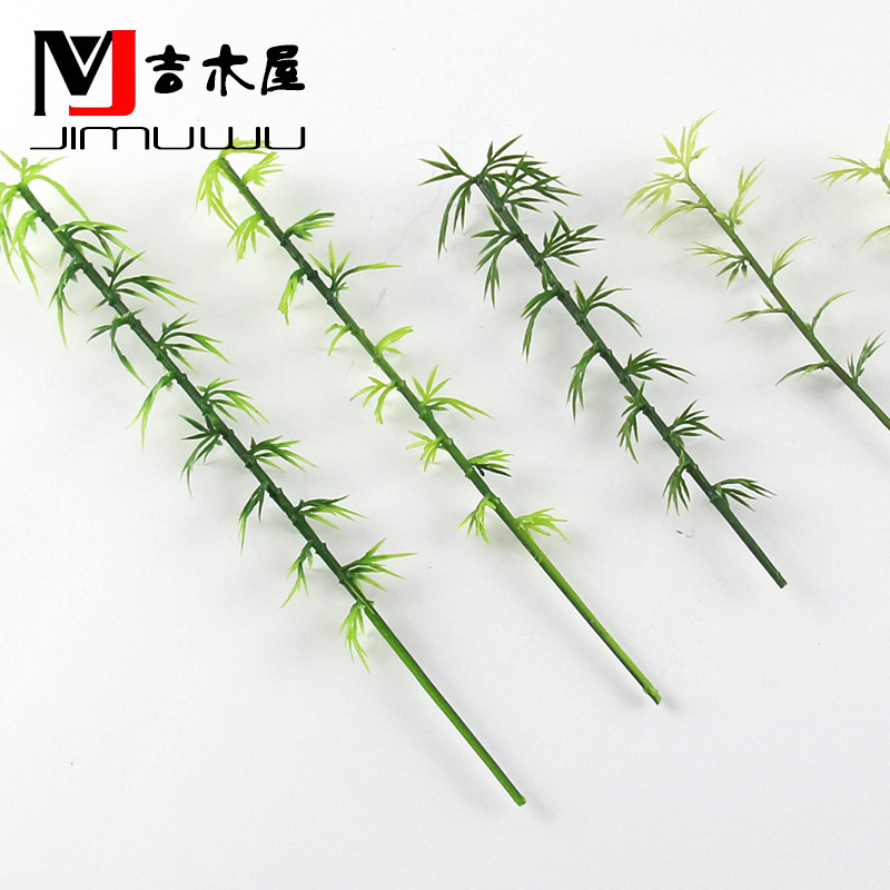 DIY ручной работы строительные песочные столы модельный материал ландшафтная модель бамбук зеленый бамбук листья