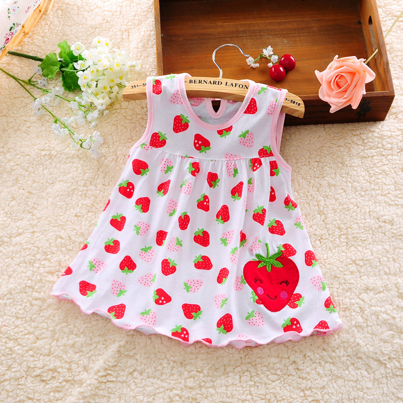 Factory supply and sale of a cross-border 0-1 year old baby dress children's dress women's cotton princess dress summer