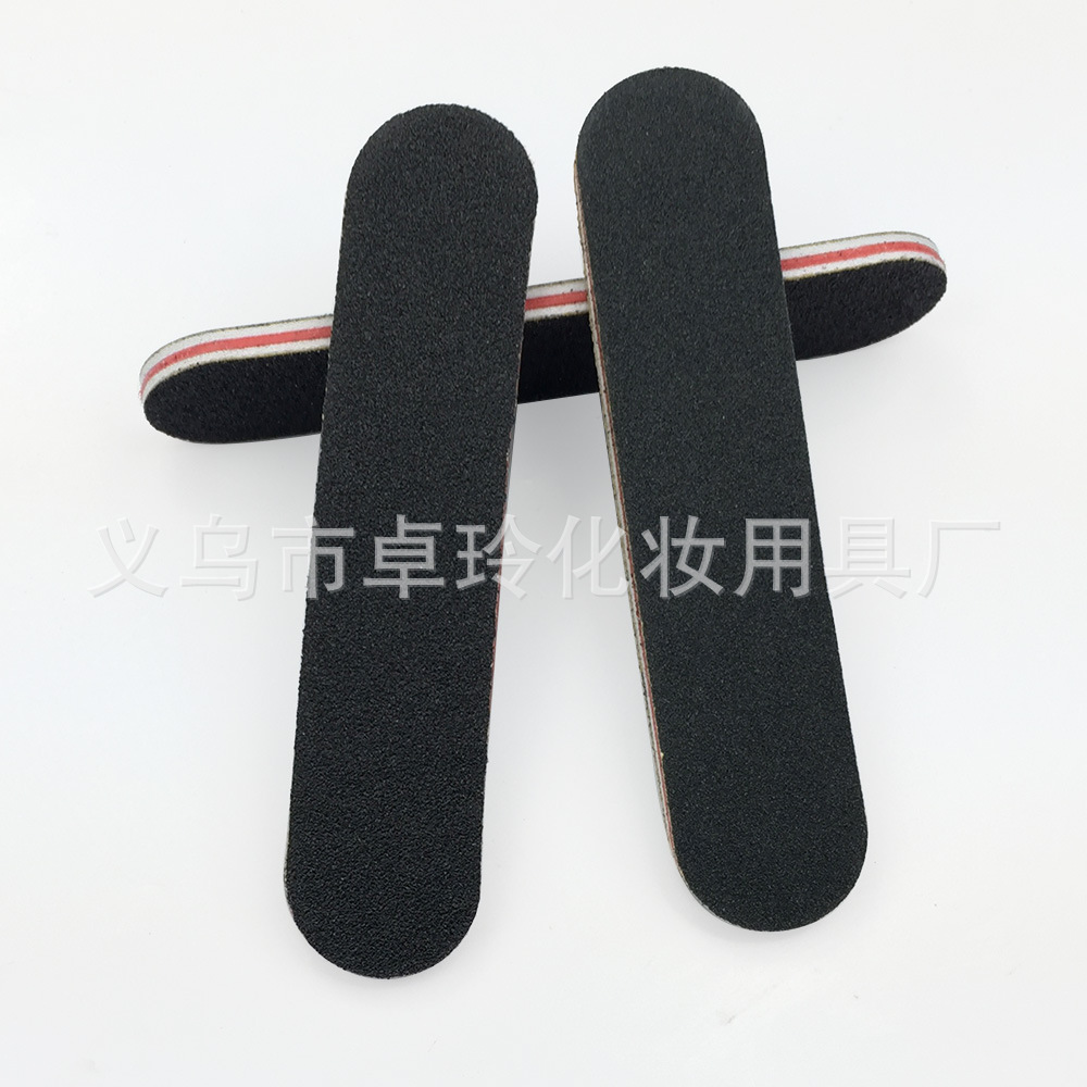 Wholesale In-Stock Eva Nail File Red Heart Black Sand Mini File Manicure Small File Nail Art Tool Accessories Sanding