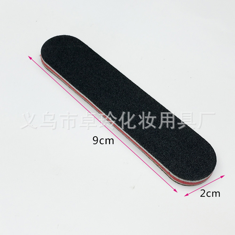 Wholesale In-Stock Eva Nail File Red Heart Black Sand Mini File Manicure Small File Nail Art Tool Accessories Sanding