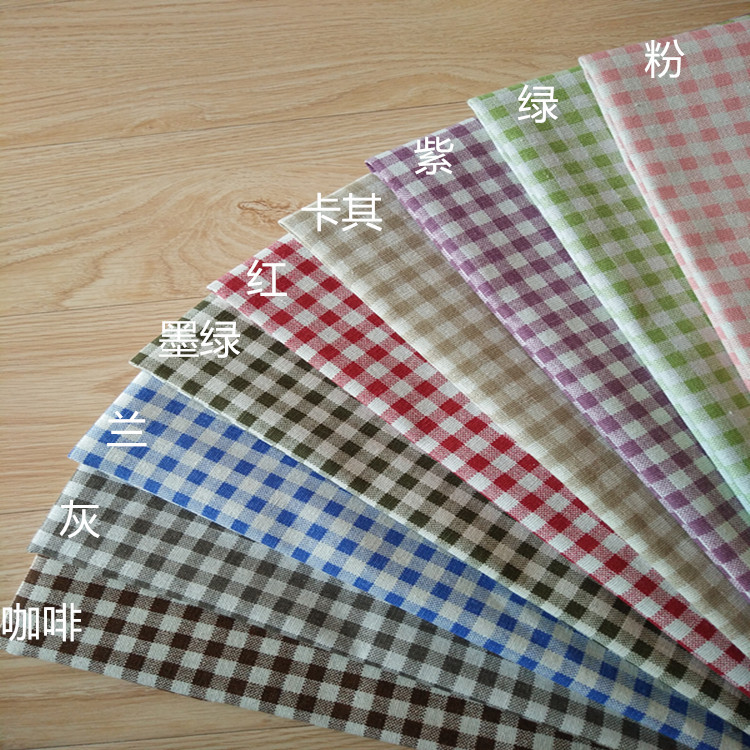 Factory Direct Batch Thickened Fabric Canvas Printed Canvas DIY Crafts Cloth Tablecloth Plaid