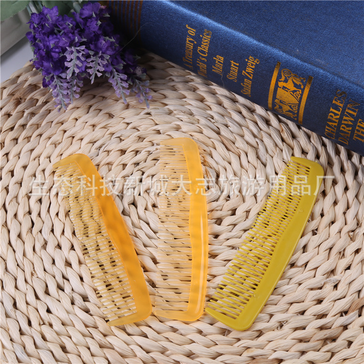 Одноразовый гребень, популярный оптовый гребень для гостиниц, пластиковый гребень для гостей, подарок, двойной гребень