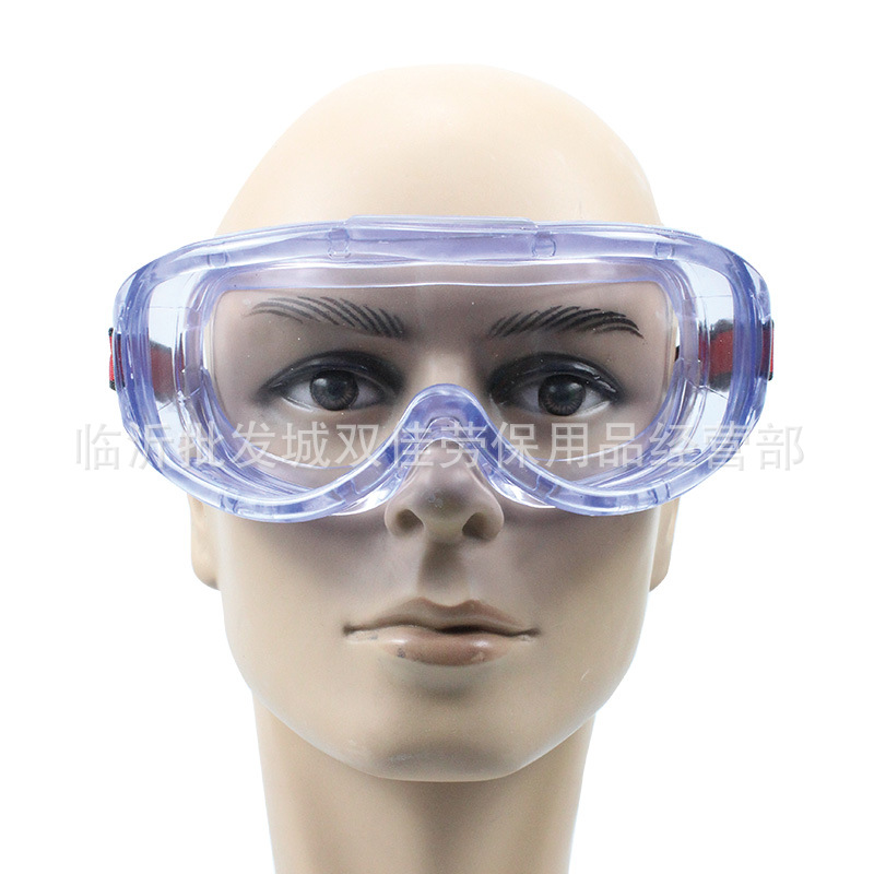 Manufacturer Wholesale Goggles Silicone Splash Eye Mask Anti-Fog Impact Laboratory Chemicals Labor Protection Acid and Alkali Resistant Glasses