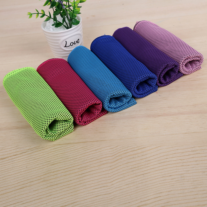 Cross-Border Cold Feeling Ice Towel Sports Towel Ice Cooling Towel Magic Cooling Towel Heatstroke Prevention and Cooling Fitness Towel Printed with Logo