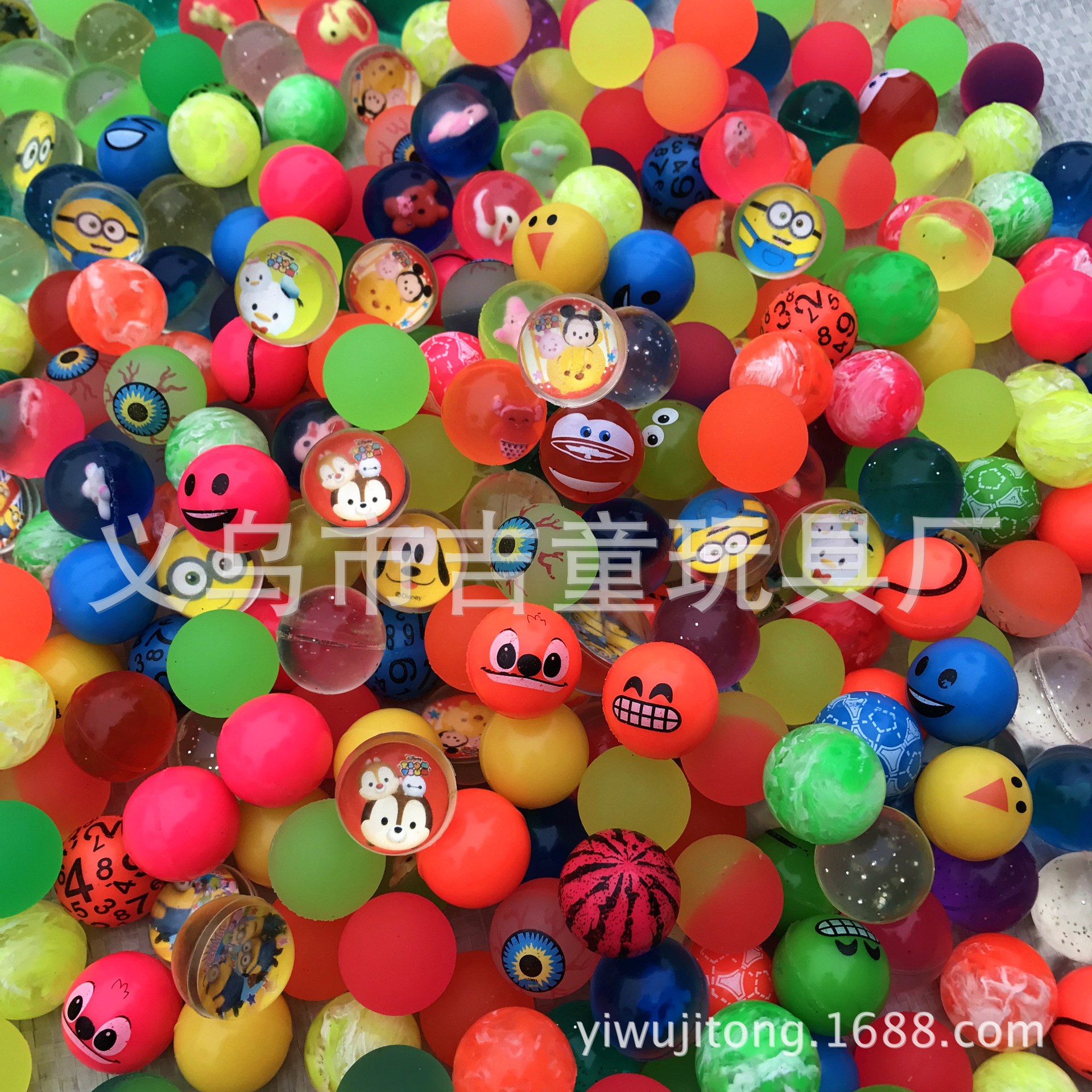 Wholesale 27 diameter 25mm rubber solid floating water elastic ball colorful paradise sea fishing special elastic ball