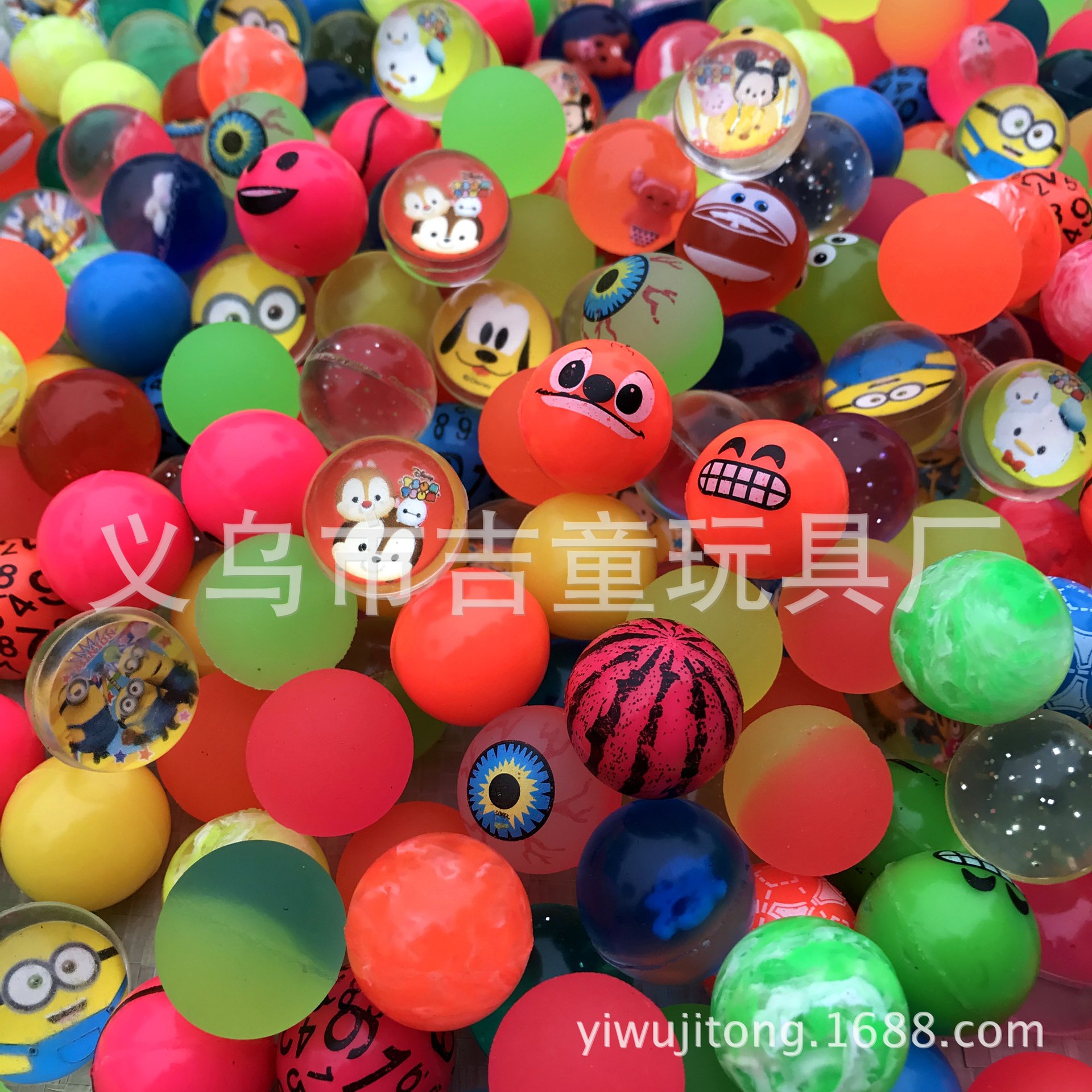 Wholesale 27 diameter 25mm rubber solid floating water elastic ball colorful paradise sea fishing special elastic ball