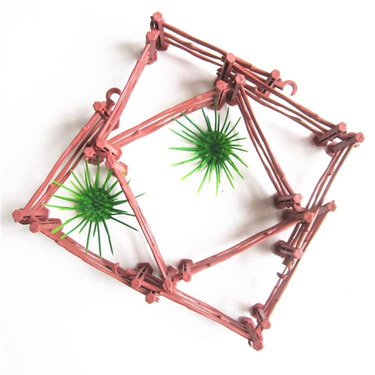 8cm long toy accessories fence simple plastic fence table game sand table simulation farm scene fence model