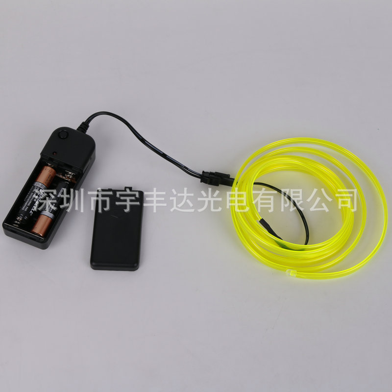 1m3V battery box set cold light bright car EL atmosphere light clothes luminous light decorative light DIY light bar