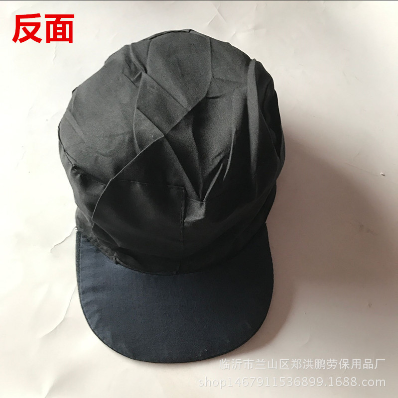 Denim dust-proof shawl cap loading and unloading cement wear-resistant work cap electric welding polished glasses breathable cap labor protection batch hood
