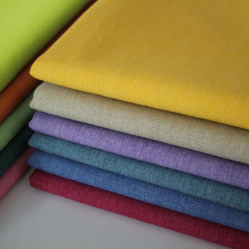 Factory Thickened Linen Plain Sofa Fabric Cotton Linen Old Coarse Canvas Fashion Fabric Sofa Fabric Wholesale