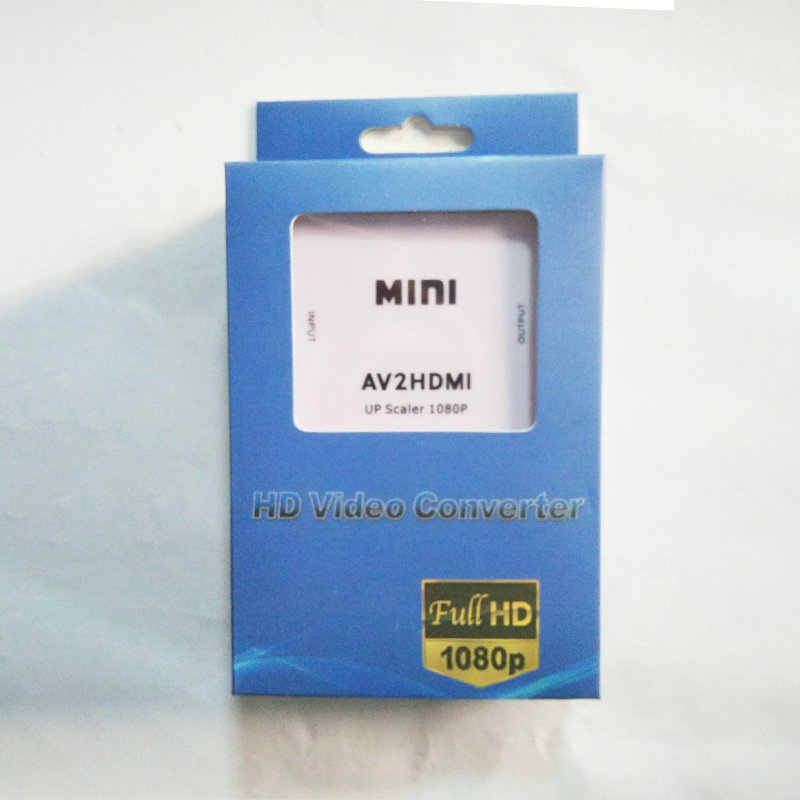 Supply mini av to hdmi Converter supports 1080p HD video output RCA to HDMI adapter