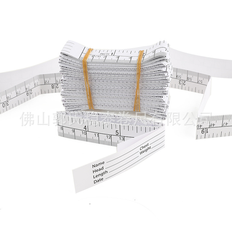 Wentai tape factory 1 m single-sided British scale paper ruler/single-sided single black paper ruler/special ruler