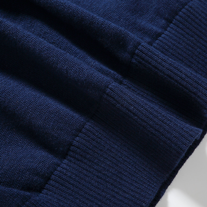 Men's Pure Color Knitwear Men's Vest V-Neck Bottoming Knitwear Sleeveless Pullover Vest Spring & Fall Cross-Border Men's Knitwear