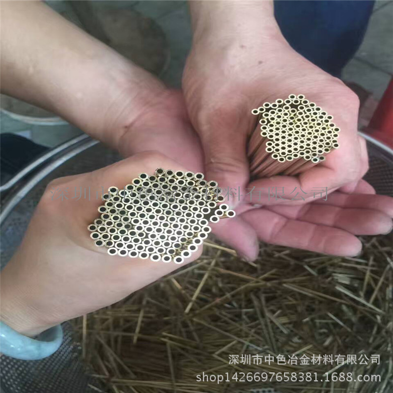 High quality thin wall capillary brass casing wholesale H62 brass tube processing lead free copper tube h65 small copper tube