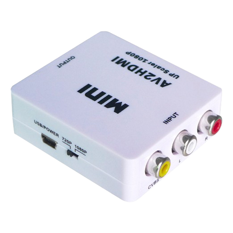 Supply mini av to hdmi Converter supports 1080p HD video output RCA to HDMI adapter