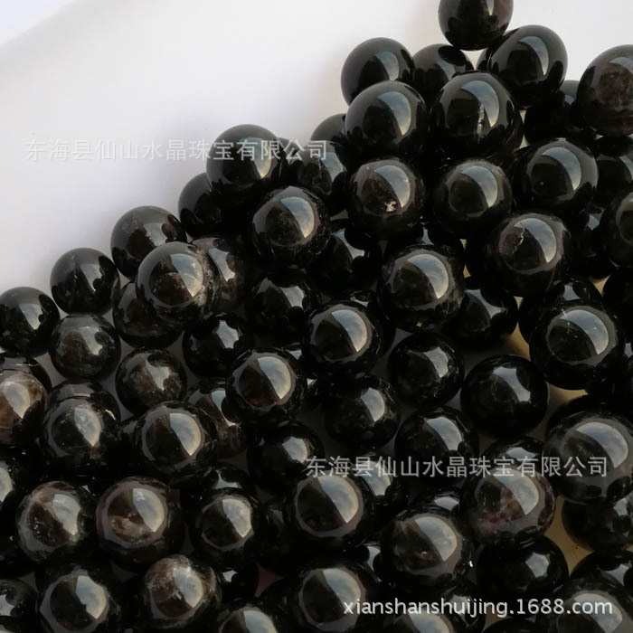 Приблизительно 19~40 миллиметров в диаметре, натуральный черный кристальный шар, цена за штуку