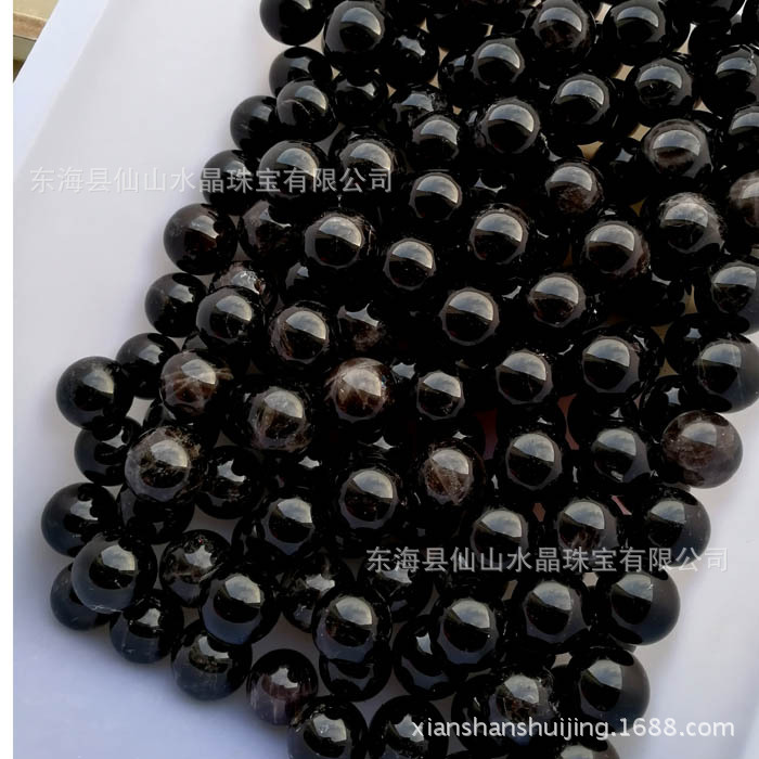 Approximately 19~40 Millimeters in Diameter, Natural Black Crystal Ball, Single Price