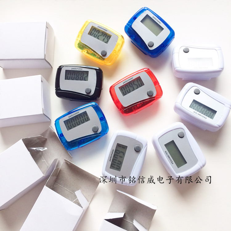 Pedometer single function Electronic single key LCD screen sports pedometer multi-color optional LOGO pedometer