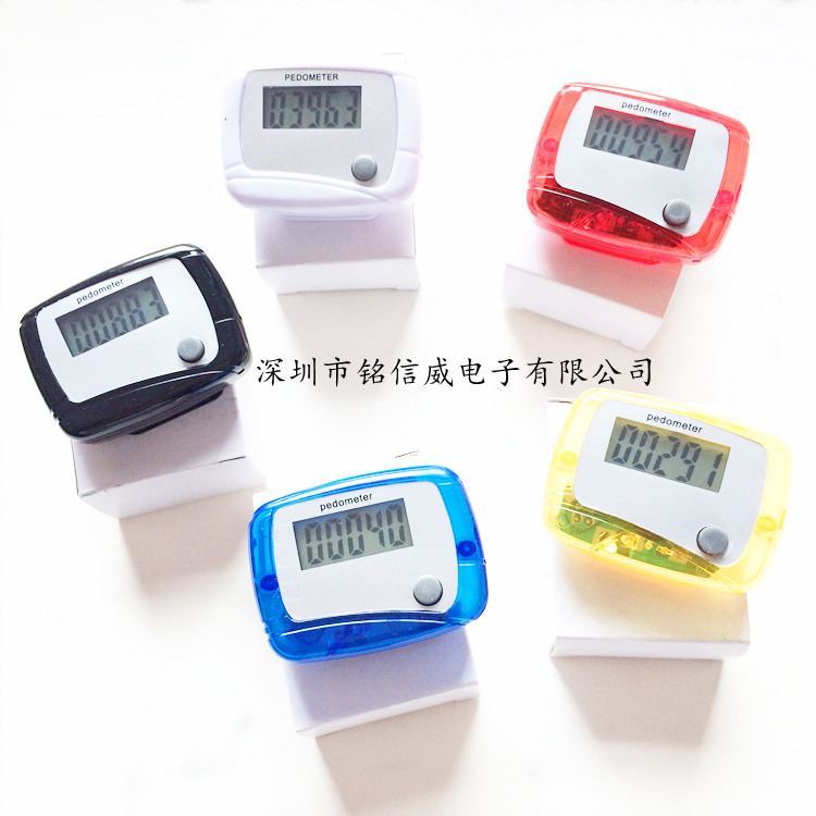 Pedometer single function Electronic single key LCD screen sports pedometer multi-color optional LOGO pedometer