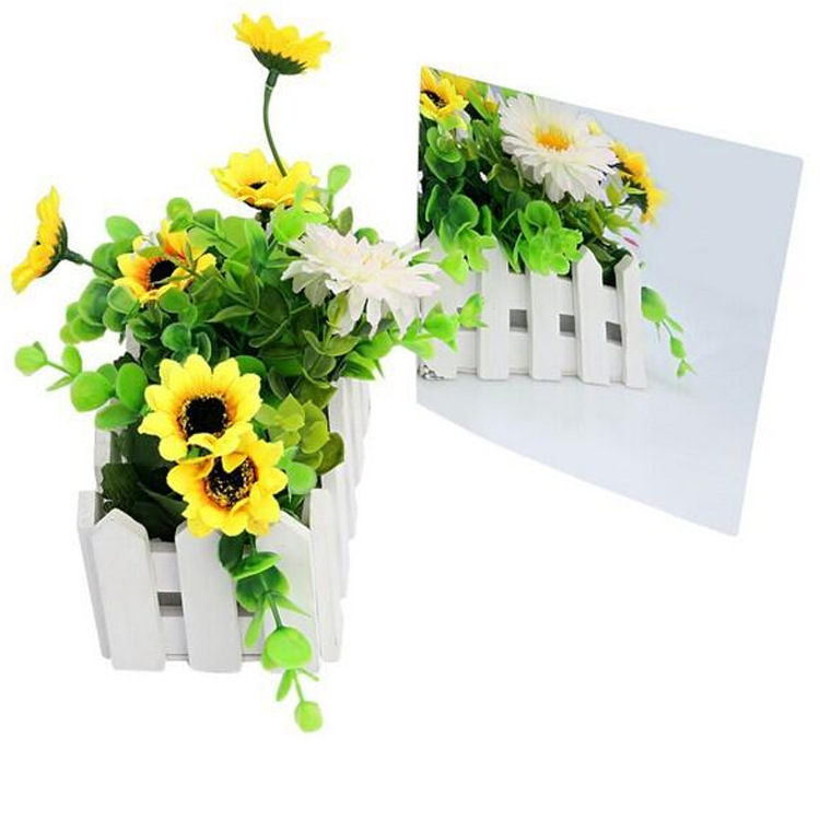 Various sizes of square mirror wall stickers 15 * 15cm 30*30CM creative home decoration combination removable mirror stickers