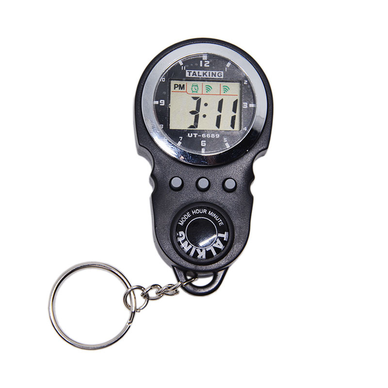 6689 voice time table voice simple leisure voice time clock blind voice time table keychain watch