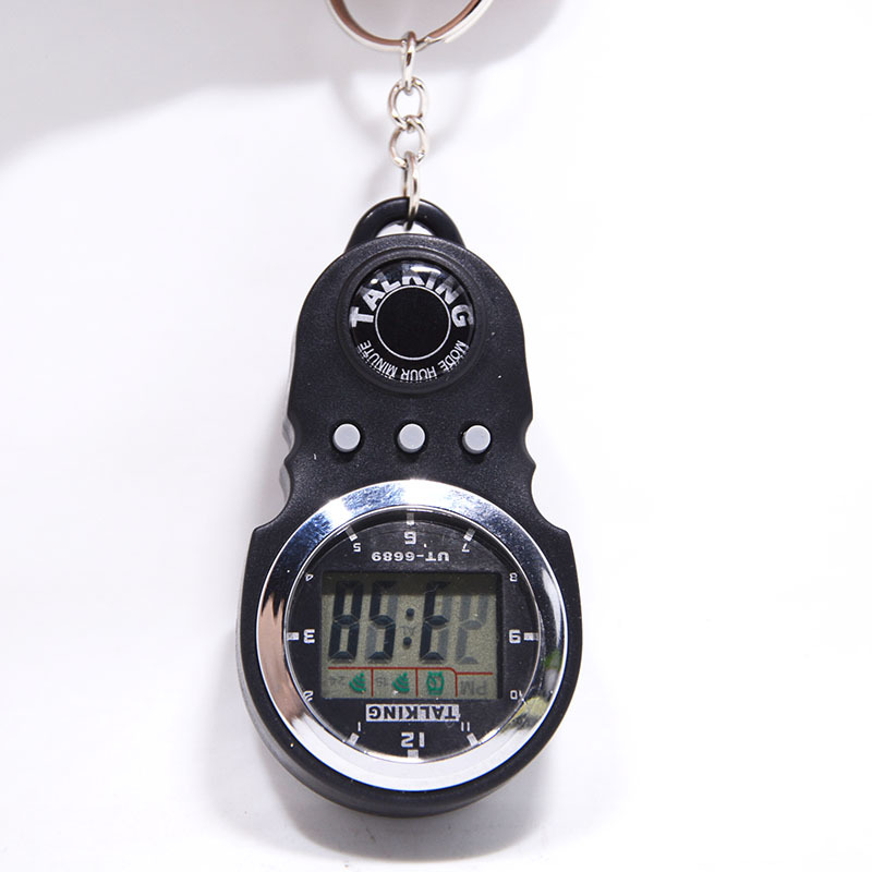 6689 voice time table voice simple leisure voice time clock blind voice time table keychain watch