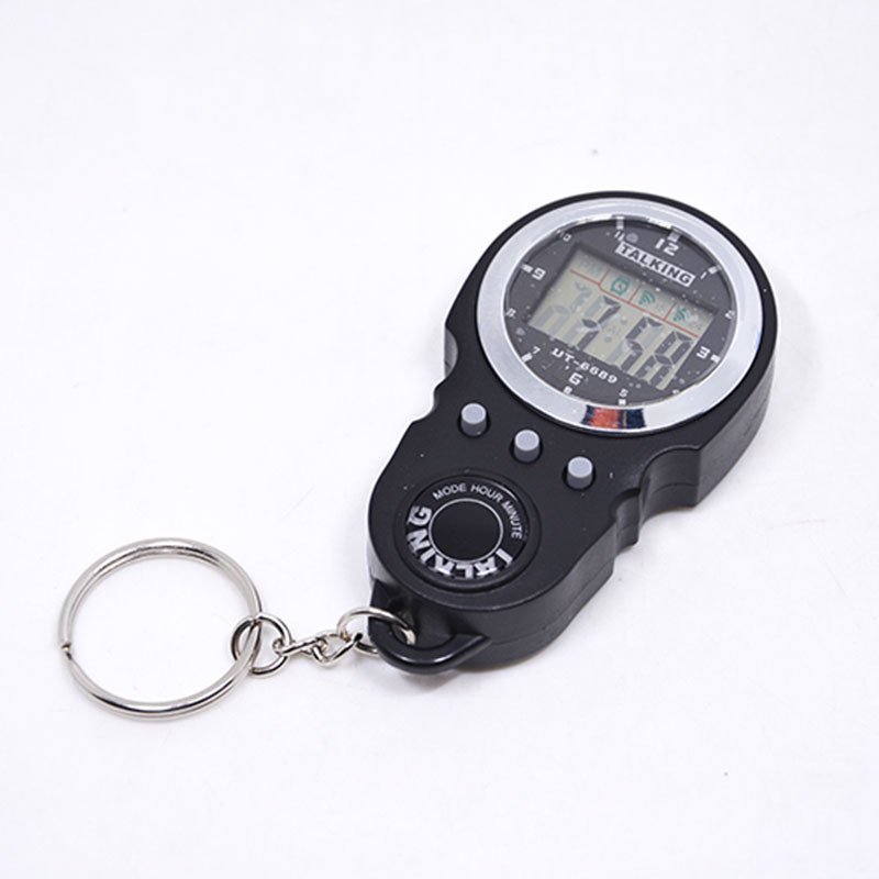 6689 voice time table voice simple leisure voice time clock blind voice time table keychain watch
