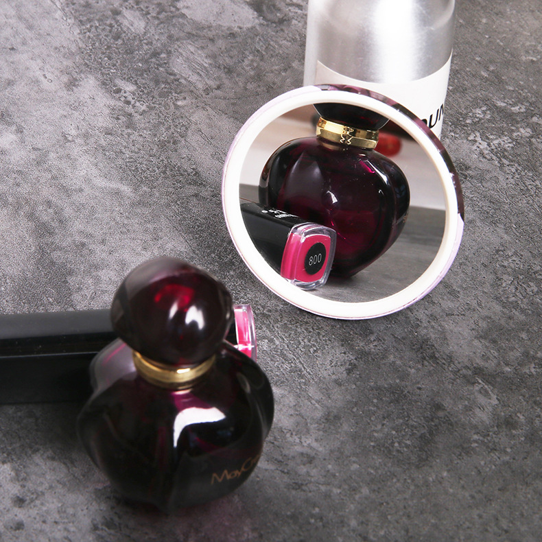 Small Mirror, Makeup Mirror, Portable Glass Mirror, K-Style of Cute Little Round Mirror, Makeup Mirror